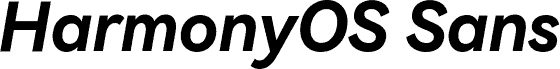 HarmonyOS Sans Bold Italic