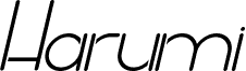 Harumi Demo font