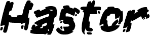 Preview of the Hastor font