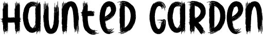 Preview of the Haunted Garden font