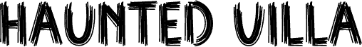 Preview of the Haunted Villa font