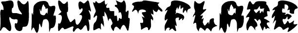 Hauntflare Regular font