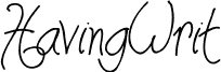 HavingWrit