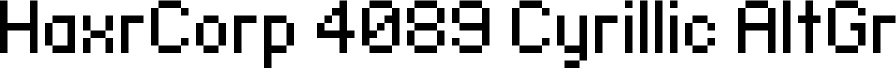 HaxrCorp 4089 Cyrillic AltGr Regular