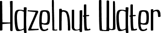 Hazelnut Water