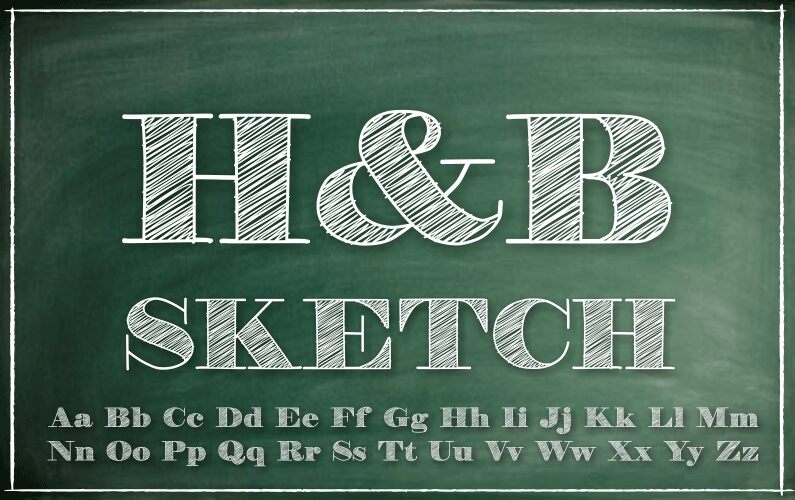 H&B Sketch Demo Font | Fonts2u.com