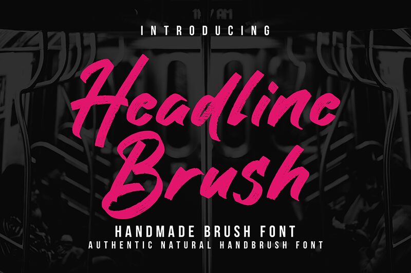 Headline Brush Schriftart