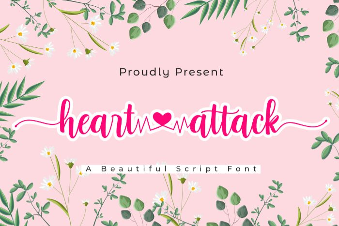 Heart Attack Druh písma