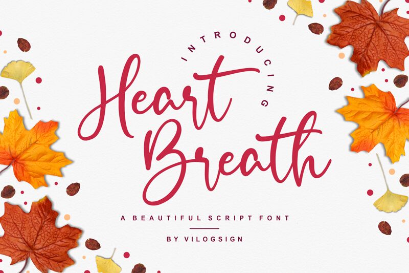 Heart Breath Schriftart