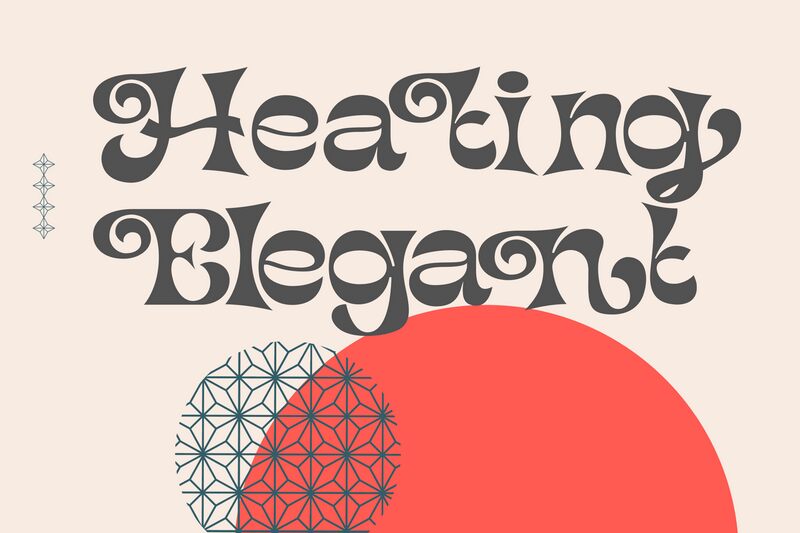 Heating Elegant Schriftart