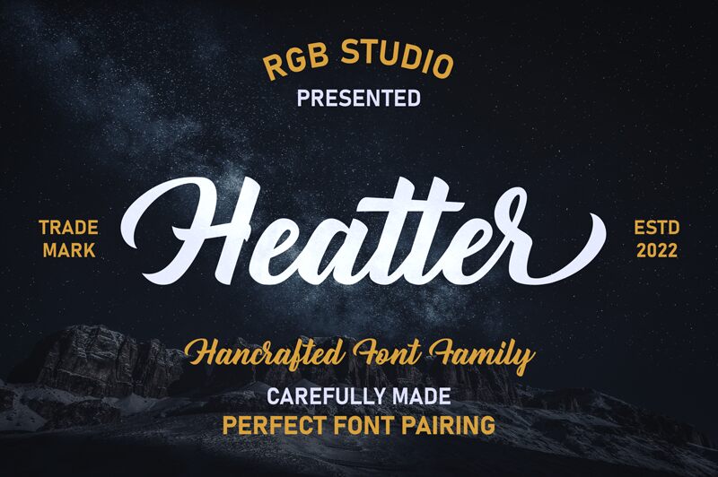 Heatter Schriftart