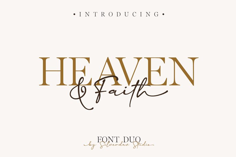 Heaven & Faith Script Czcionka
