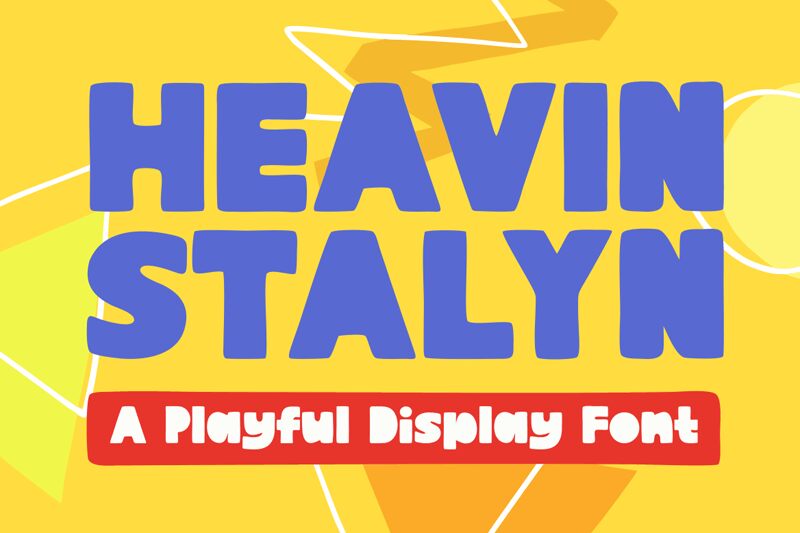 Презентация и наглядный образец шрифта HEAVIN STALYN