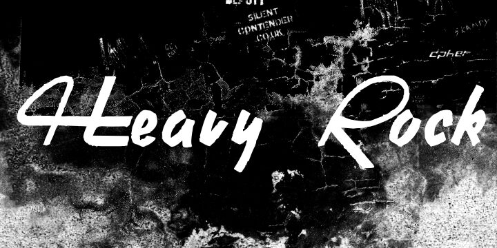 Heavy Rock Schriftart