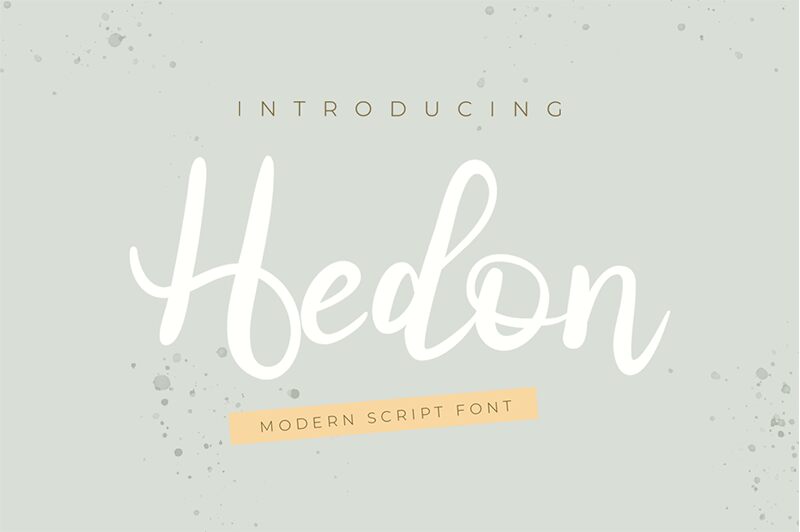Hedon Schriftart