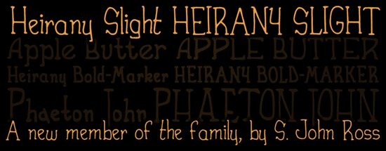 Heirany Bold-Marker Czcionka