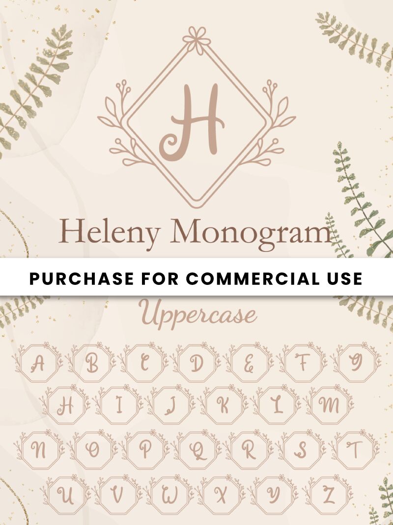 Heleny Monogram Czcionka