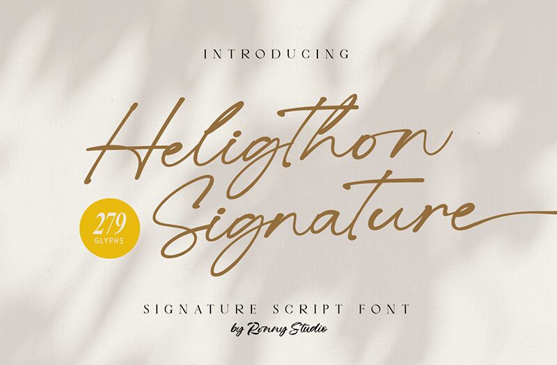 Heligthon Signature Carattere
