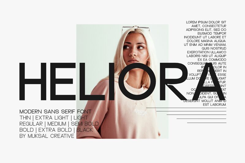 Heliora Schriftart