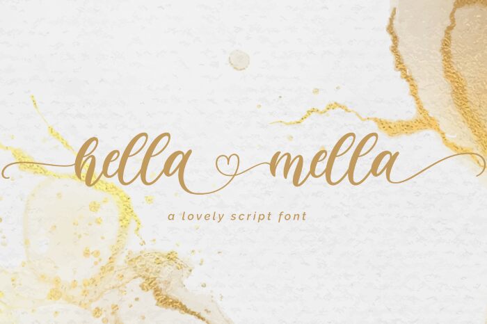 Hella Mella Czcionka