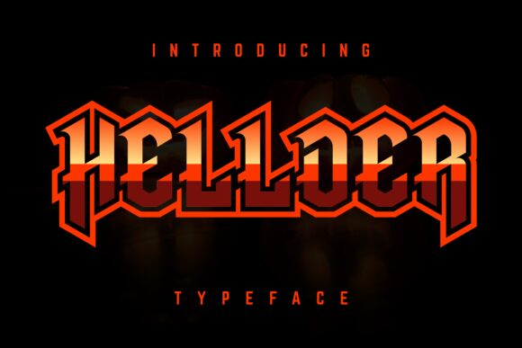 Hellder Font Czcionka