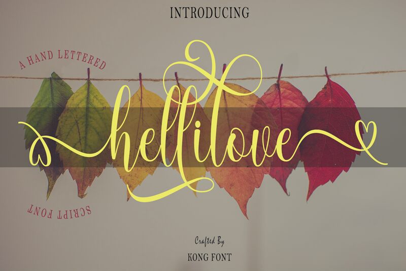 Hellilove Schriftart