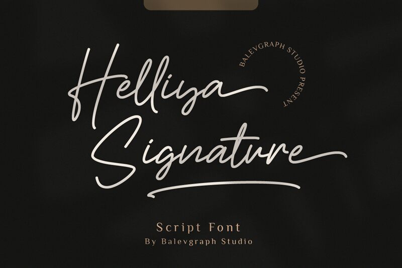 Helliya Signature Schriftart