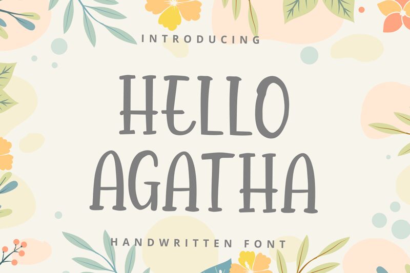 Hello Agatha Serif Czcionka