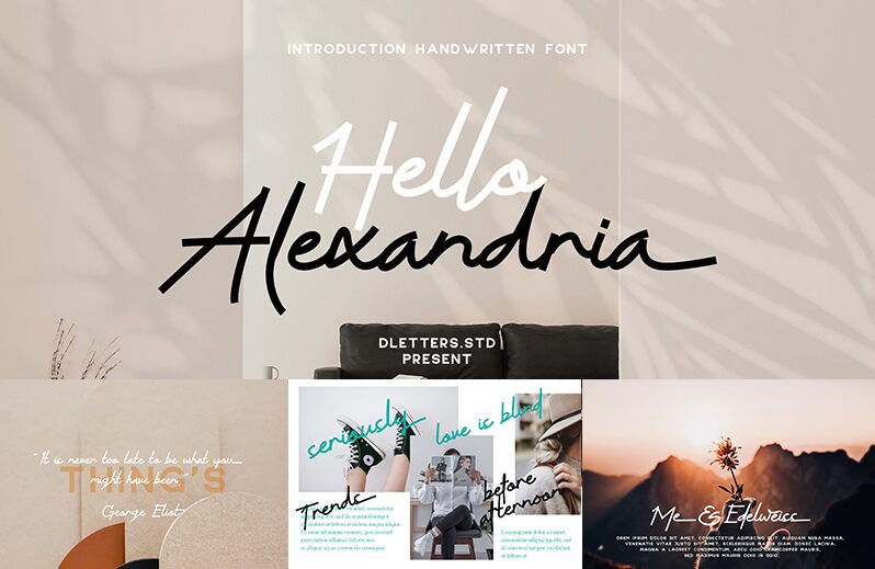 Hello Alexandria Czcionka