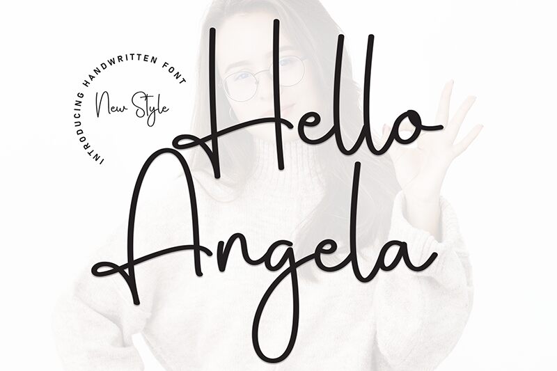 Hello Angela Schriftart
