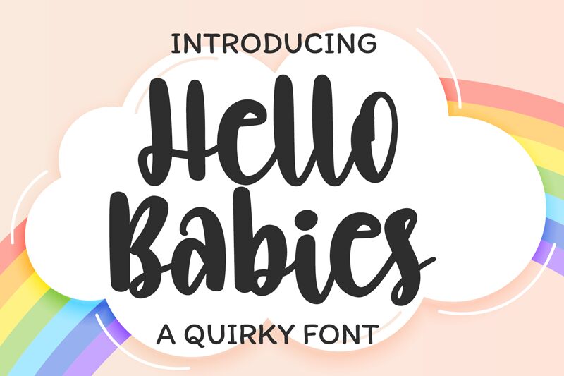 Hello Babies Schriftart
