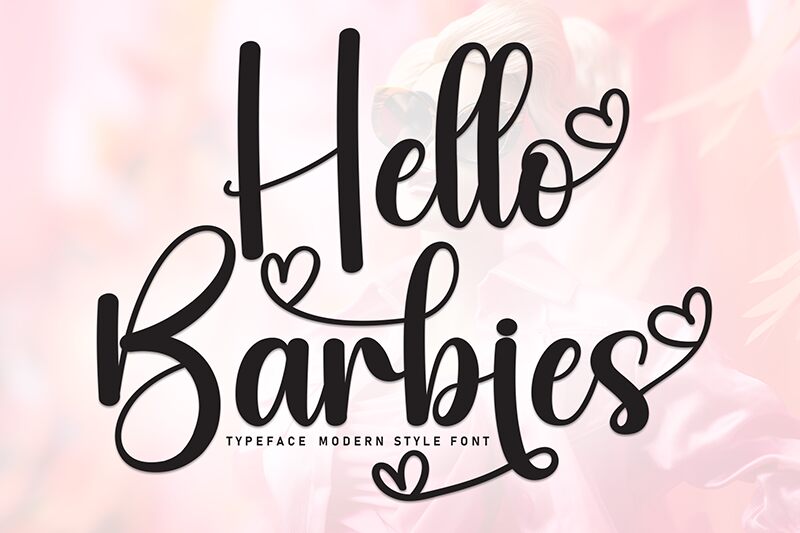 Hello  Barbies 字体