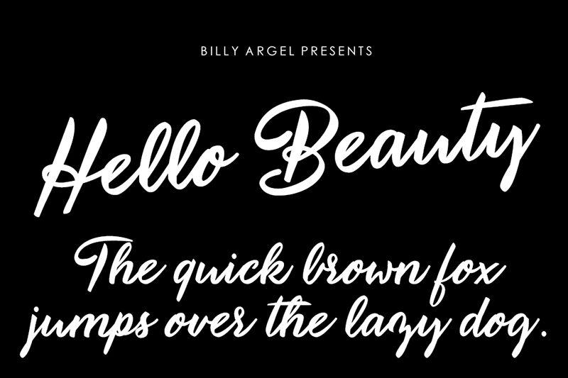 Hello Beauty Schriftart