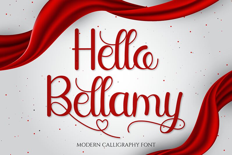 Hello Bellamy Schriftart