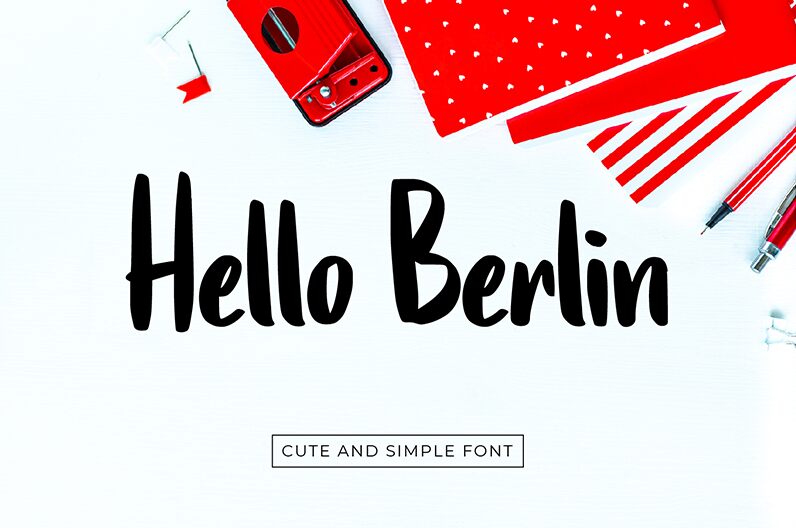 hello berlin Schriftart