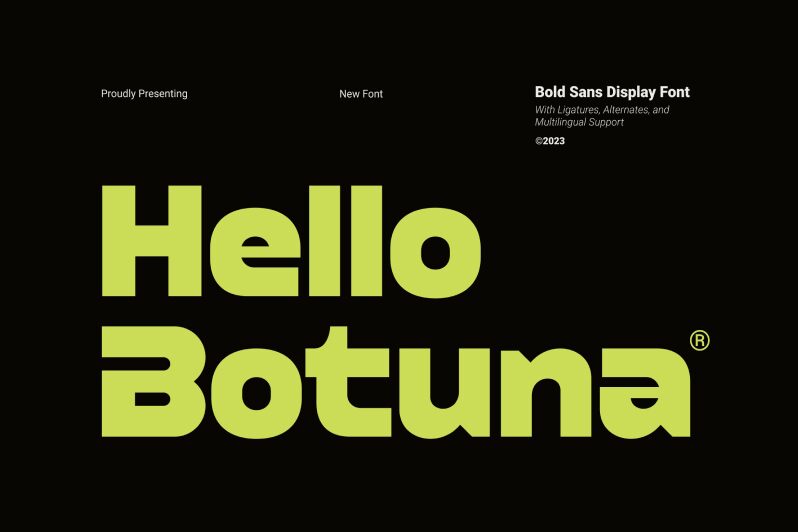 Hello Botuna Czcionka