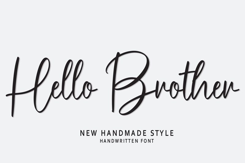 Hello Brother Schriftart