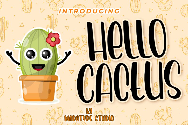 Hello Cactus Schriftart
