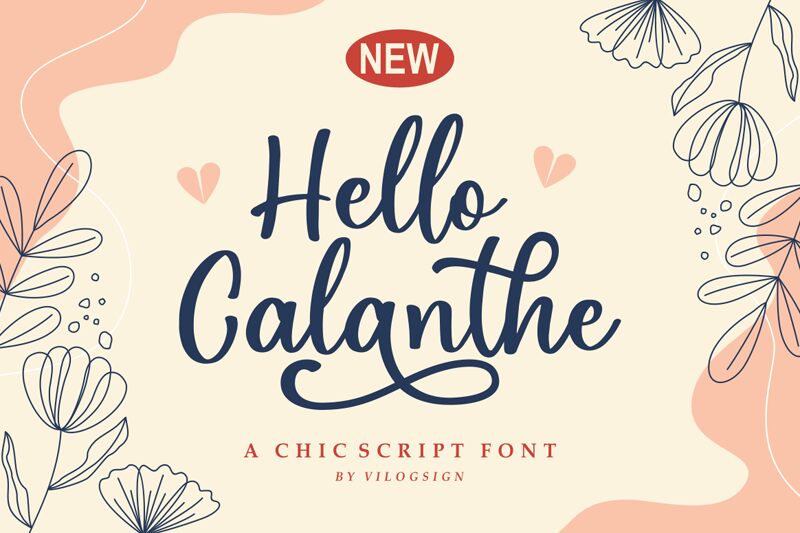Hello Calanthe Schriftart