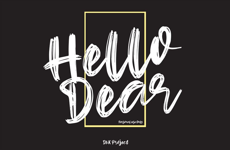 Hello Dear Carattere