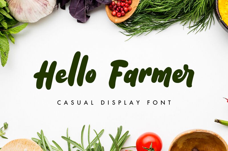 Hello Farmer Schriftart