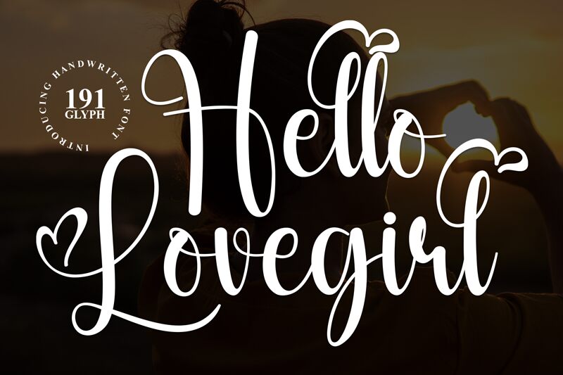Hello Lovegirl Schriftart