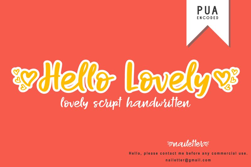 Hello Lovely Font