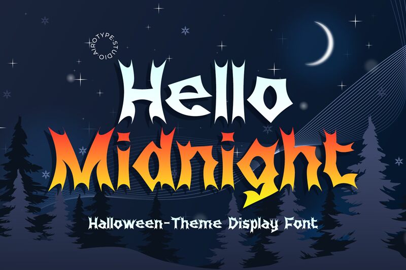 Hello Midnight Czcionka
