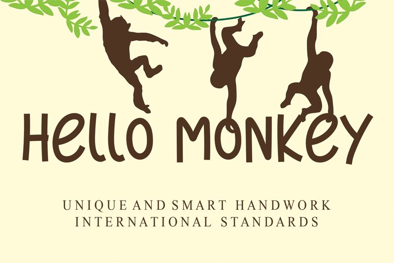 Hello Monkey Schriftart