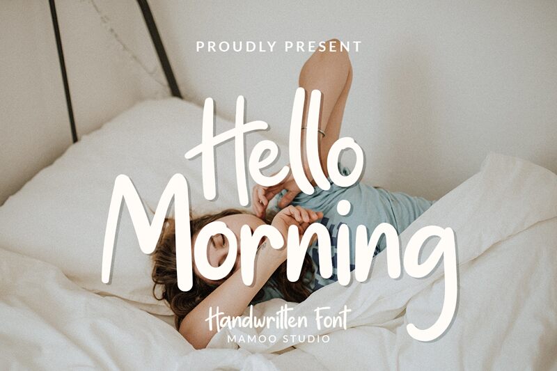 Hello Morning Schriftart