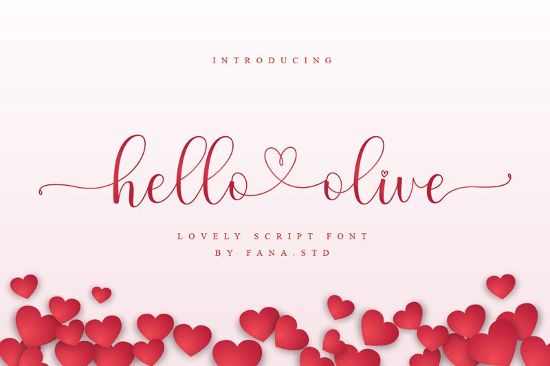 hello olive Czcionka