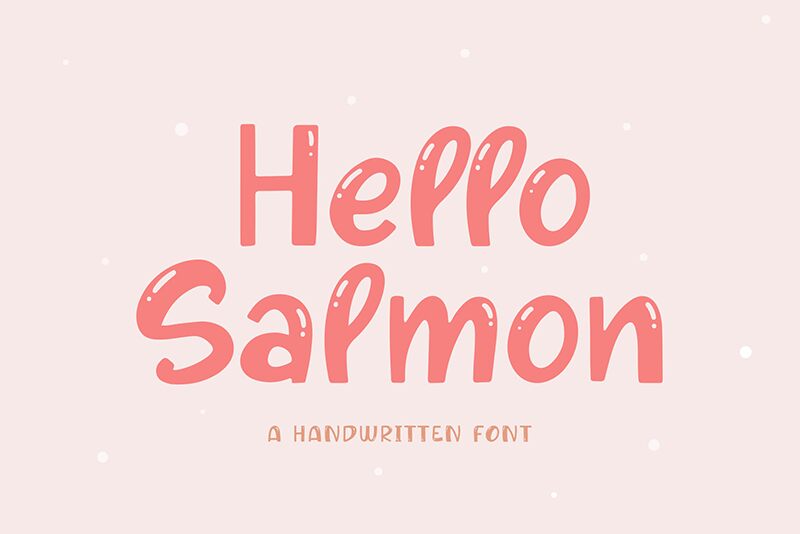 Hello Salmon Schriftart