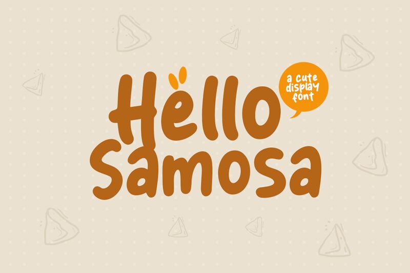 Hello Samosa Schriftart