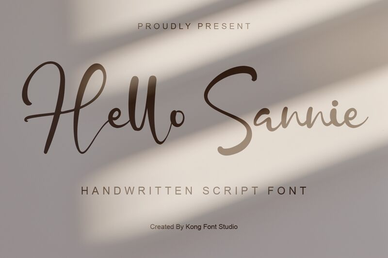 Hello Sannie Carattere